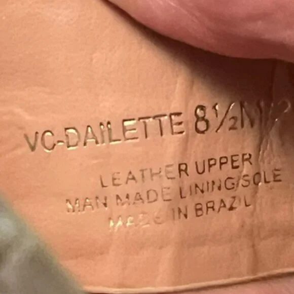 Designer Vince Camuto Dailette Womens Sandals Taupe Size 8.5M - Picture 3 of 9